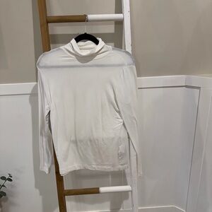 Banana Republic Cream Turtleneck Top